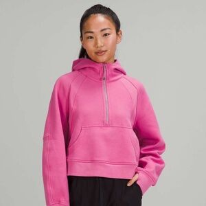 Lululemon Scuba Oversized Half-Zip Hoodie Pink Blossom